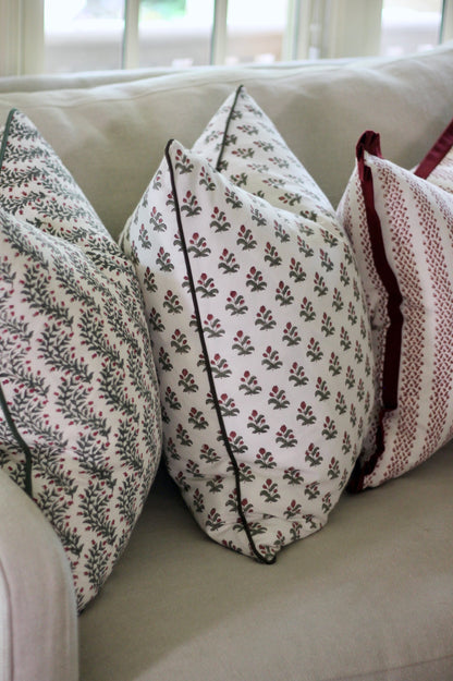 Alison Pillow Covers | Walnut Trim