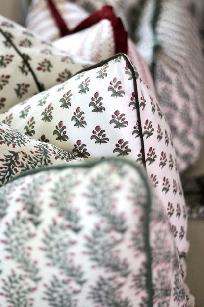Alison Pillow Covers | Walnut Trim