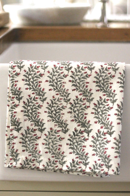 Garland in Rosewood Tea Towels