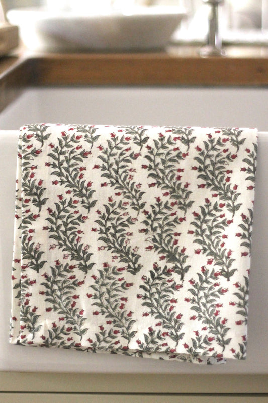 Garland in Rosewood Tea Towels