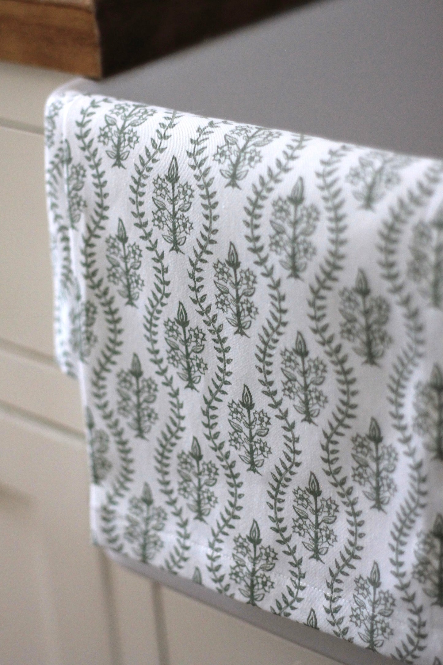 Scalloped Dahlia in Spruce Fabric by the Yard