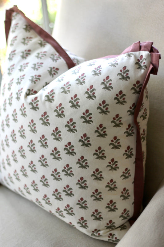 Alison Pillow Covers | Rosewood Trim