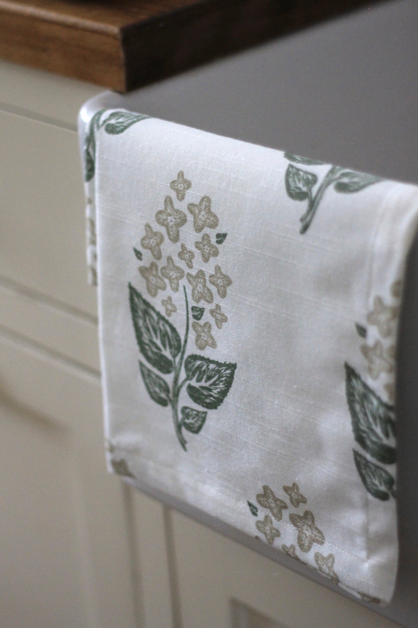 Hydrangea Spruce Tea Towels