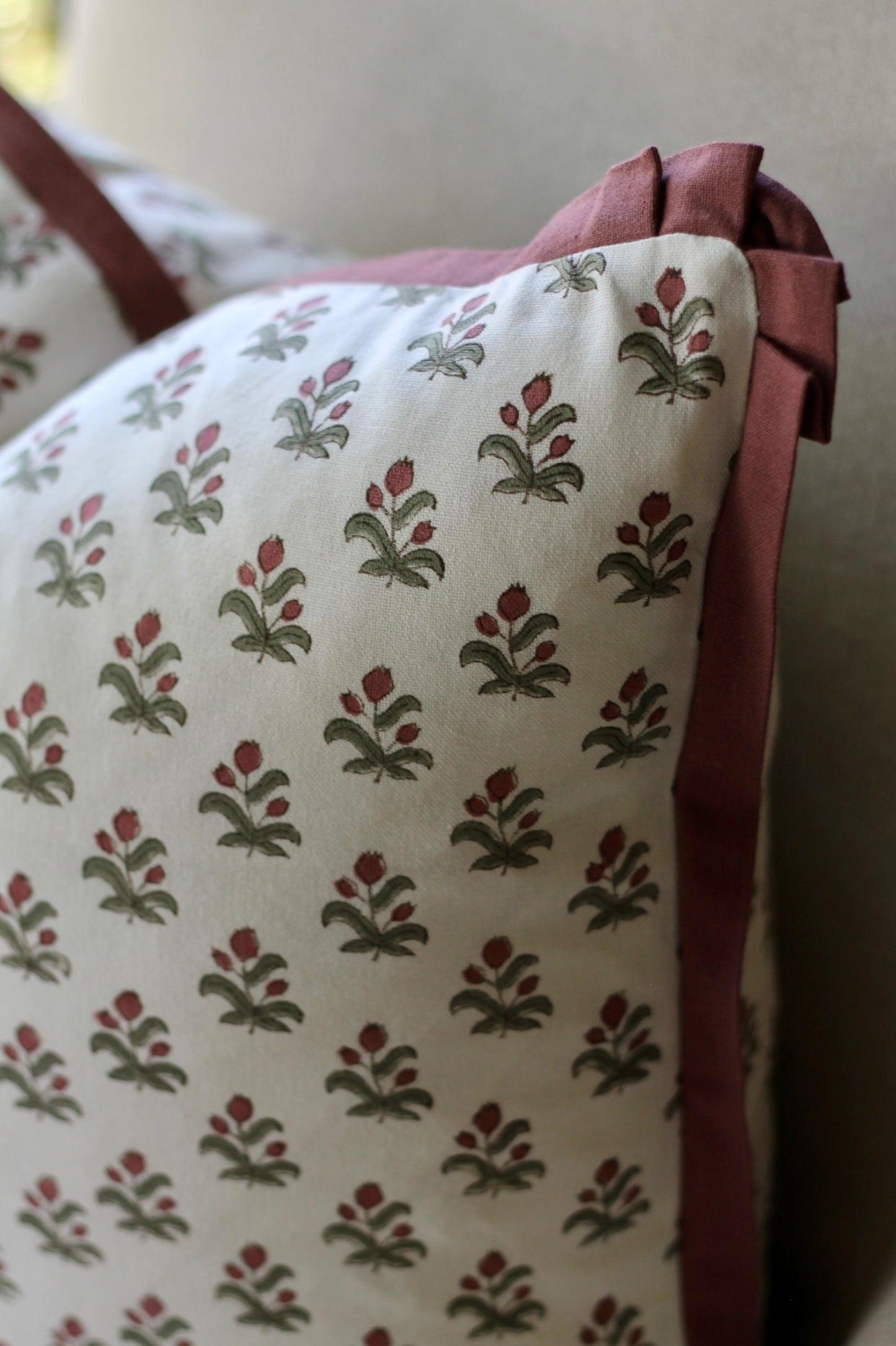 Alison Pillow Covers | Rosewood Trim
