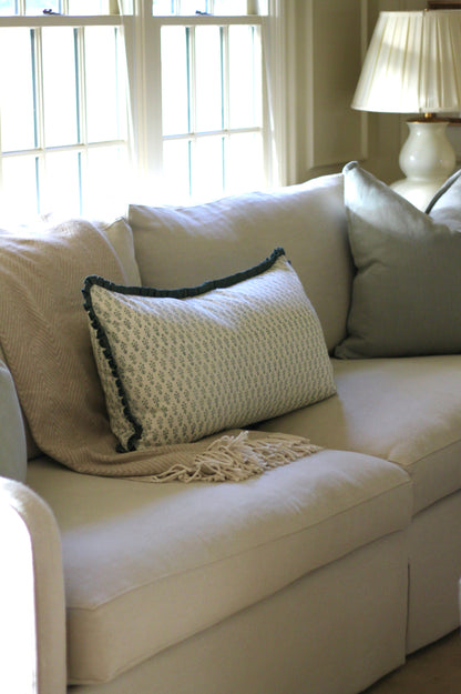 Emma in Deep Sage Large Rectangle