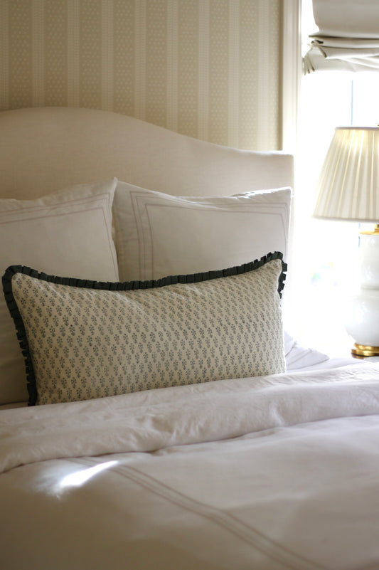 Emma in Deep Sage Large Rectangle