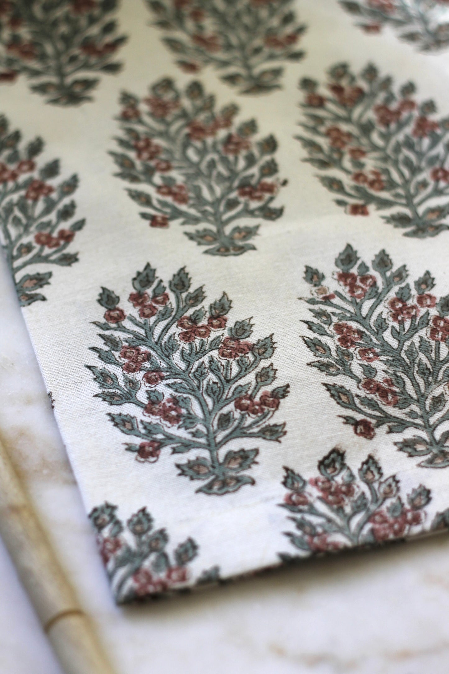 Hydrangea in Red Tea Towels