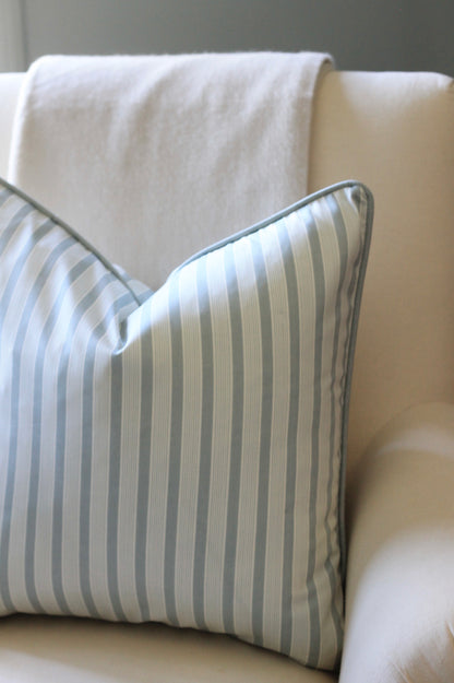 JSH Stripe Pillow Covers in English Blue | 3 Sizes