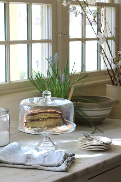 Glass Cake Stand & Dome