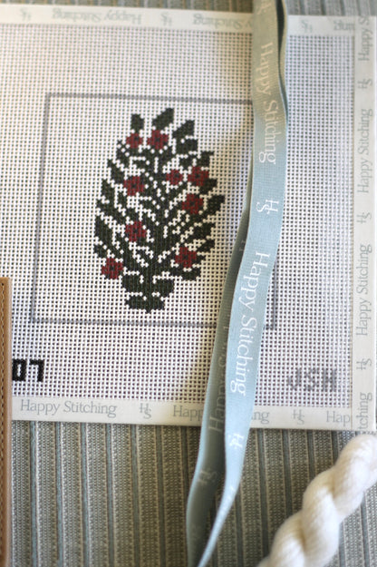 JSH + Happy Stitching Needlepoint Coaster Kit | Hydrangea