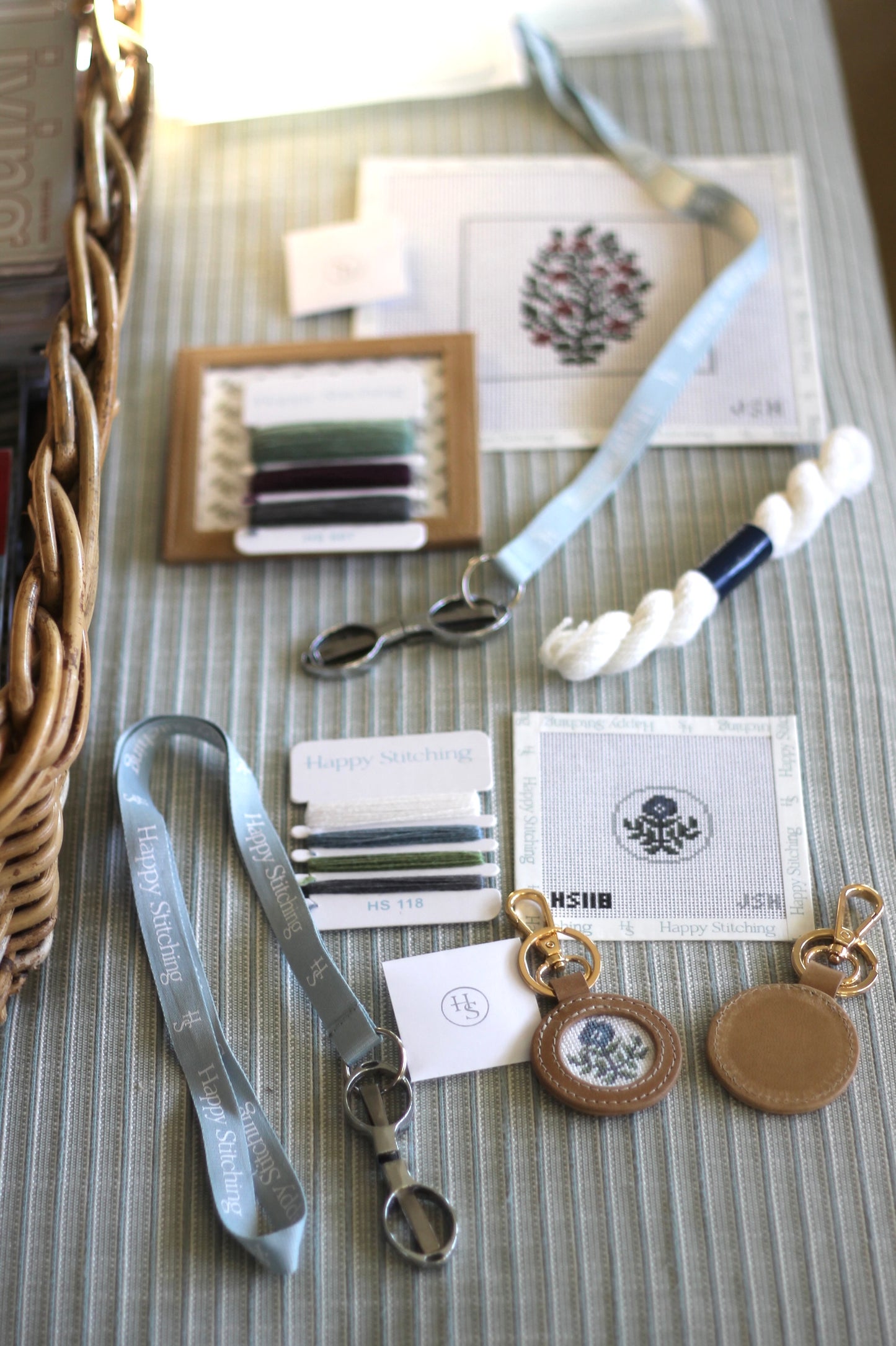 JSH + Happy Stitching Needlepoint Key Chain Kit | Carie