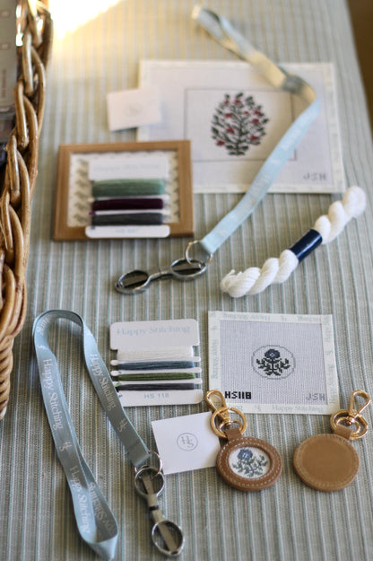 JSH + Happy Stitching Needlepoint Coaster Kit | Hydrangea