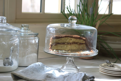 Glass Cake Stand & Dome