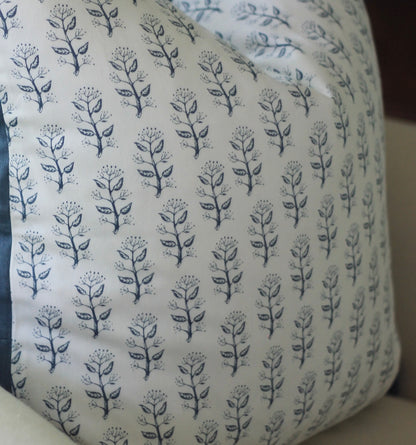 Tucked Corner Pillows - Navy