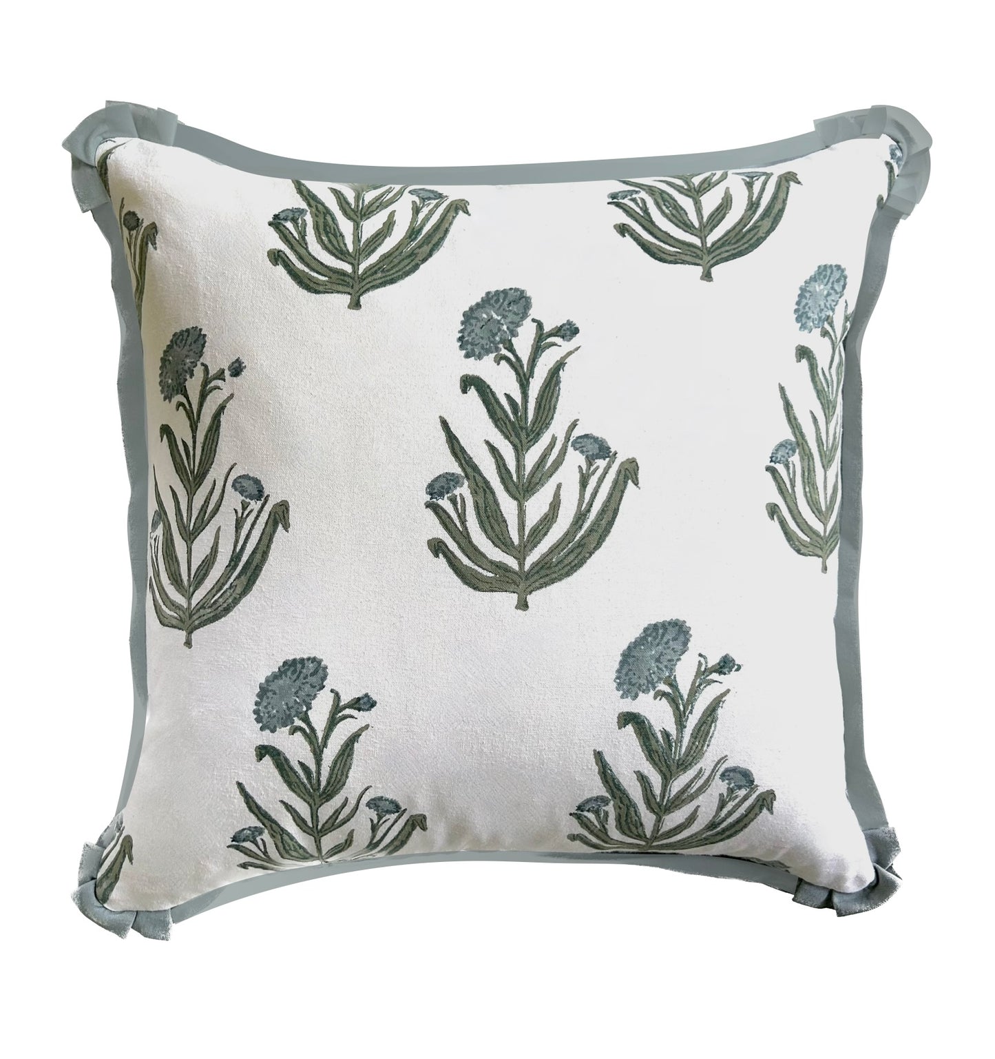 Amanda in Blue Pillow Covers