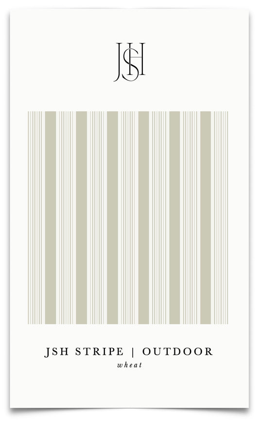 JSH Stripe in Wheat Outdoor Fabric by the Yard