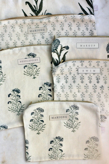 Brass Zippered Pouches