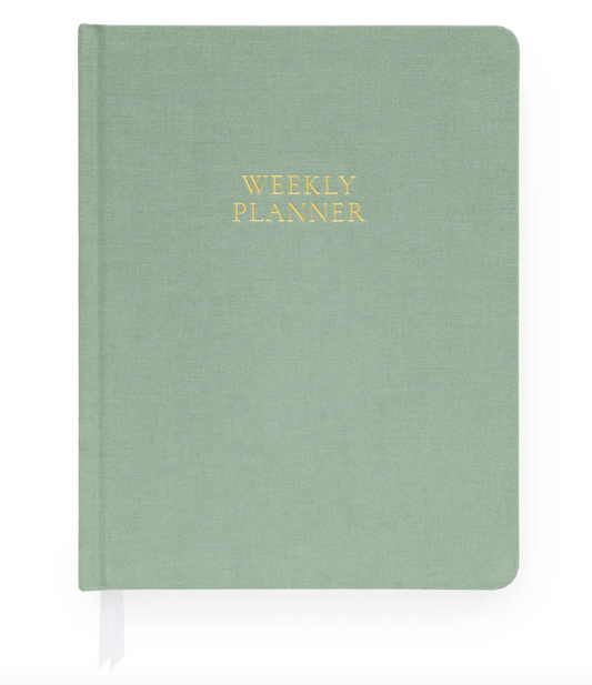 Seafoam Linen Journal Weekly Planner