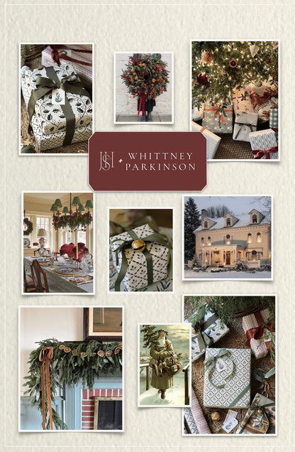 JSH + Whittney Parkinson Holly Wrapping Papers - 4 sheets