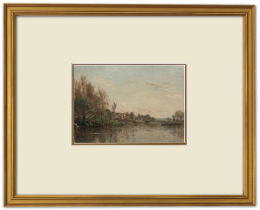French Landscape "Banks of the Oise"