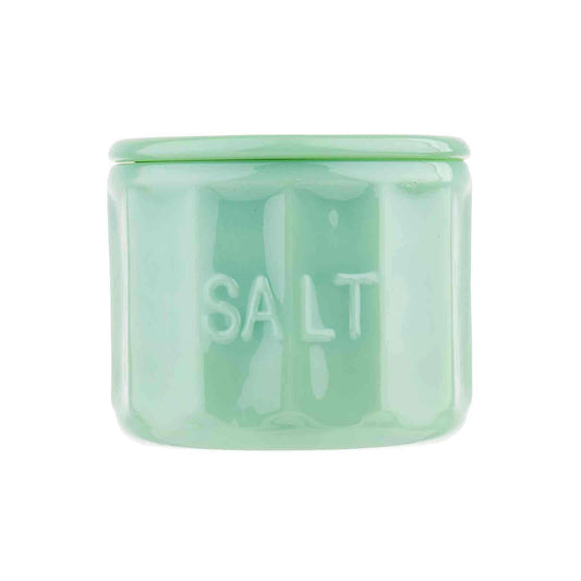 Jadeite Glass Salt Container