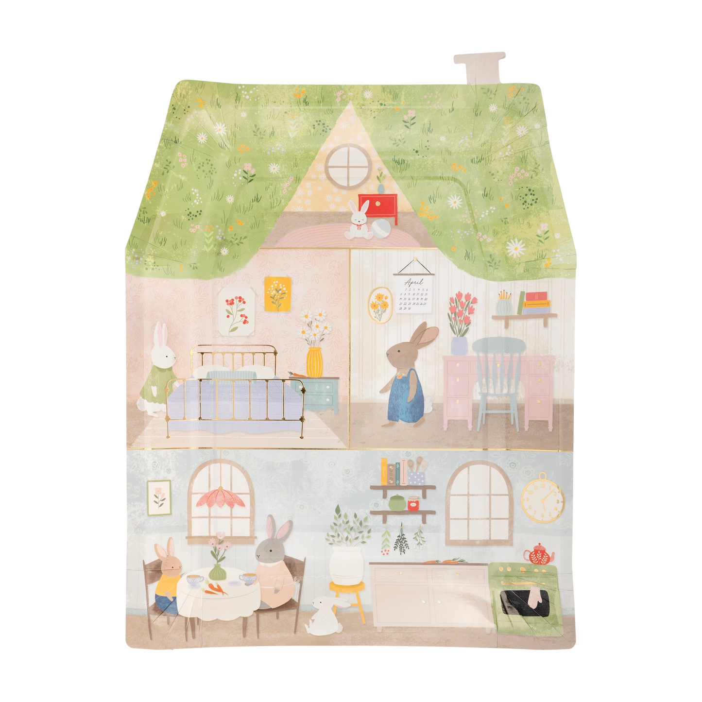 Bunny House Plates