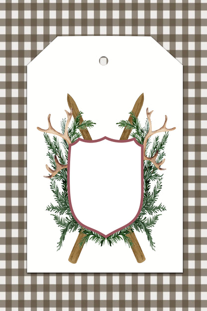 Woodland Lodge Shield Tags