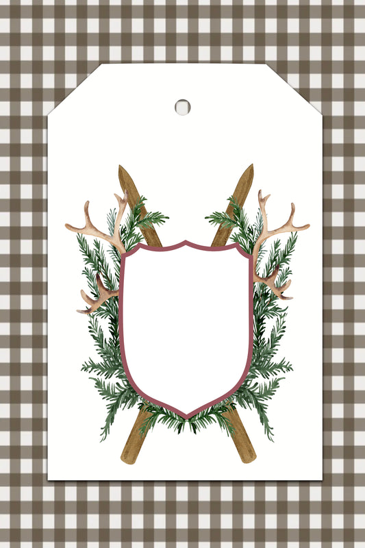 Woodland Lodge Shield Tags