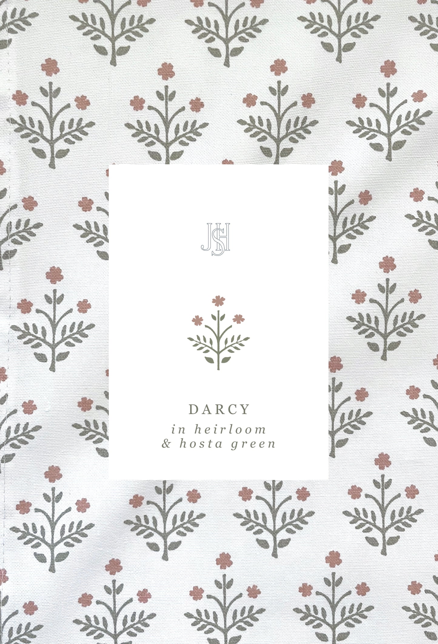 Darcy in Heirloom & Hosta Green Fabric by the Yard