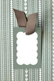 Scallop Tags in Spruce | Set of 10