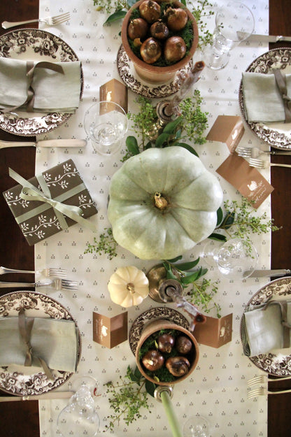 English Green Linen Napkins