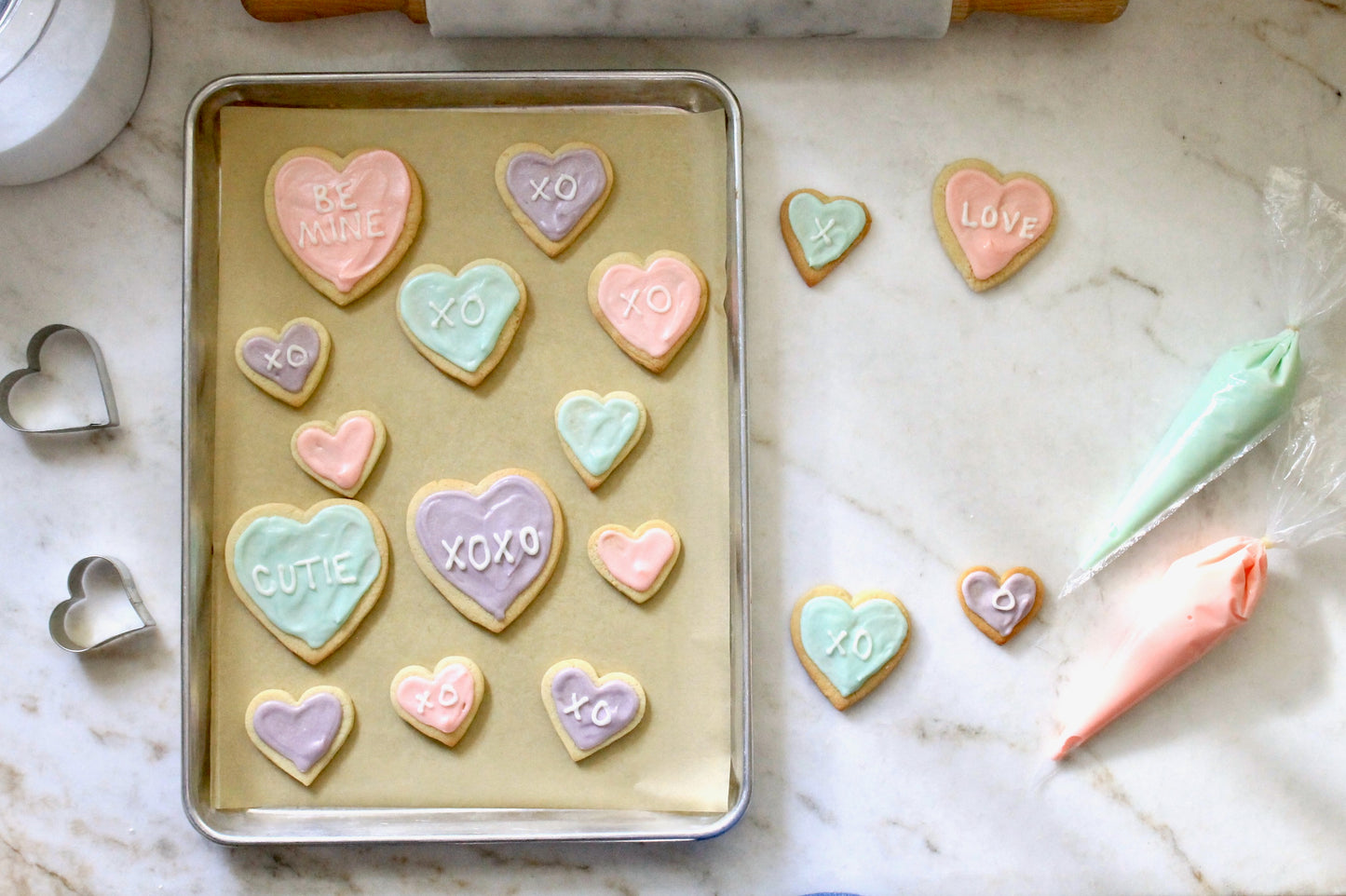 Cookie Cutter - Hearts - Set of 5