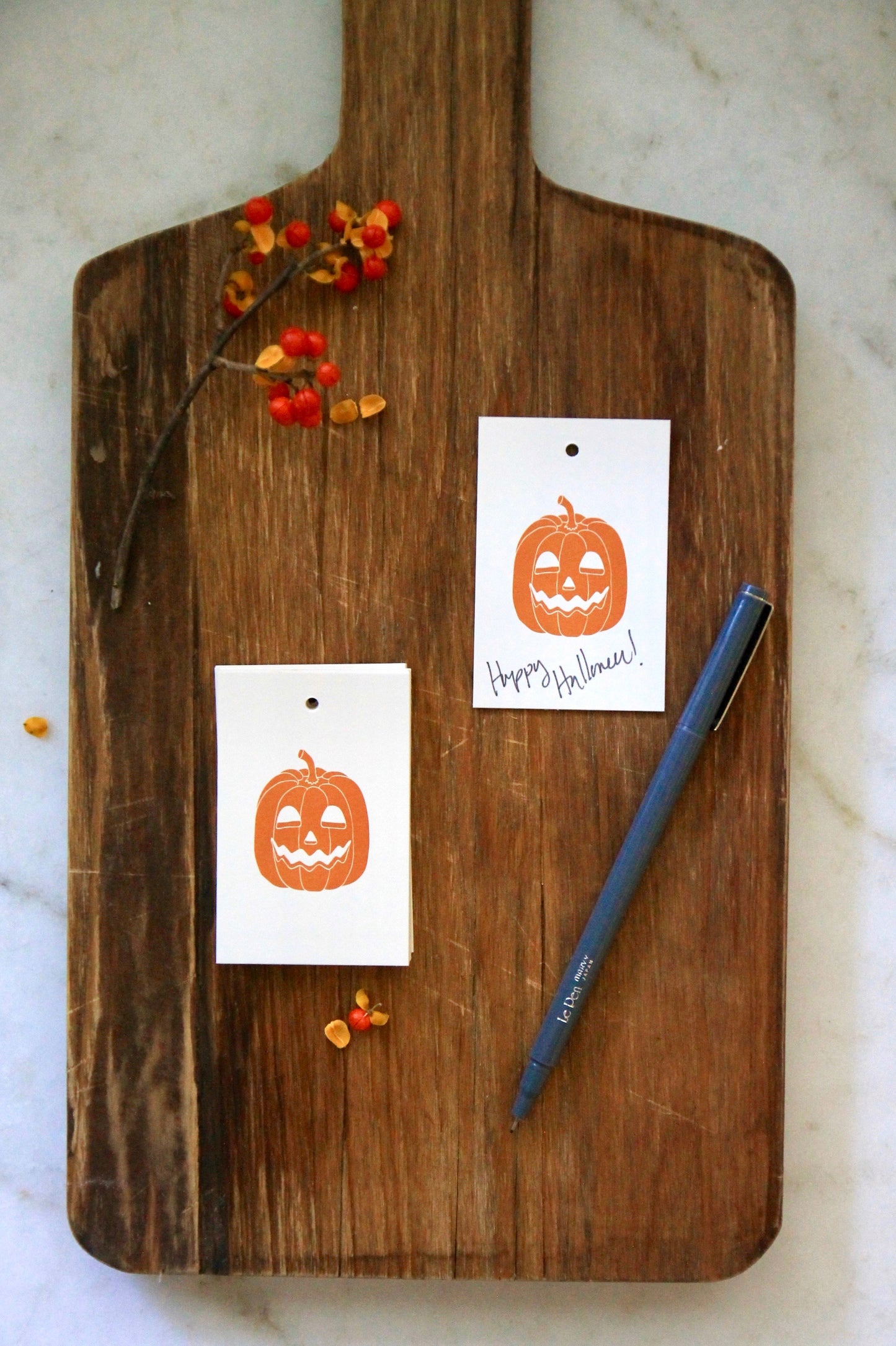 Pumpkin Jack-O-Lantern Tags