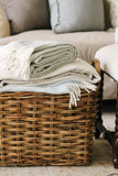 Cotton Herringbone Throw | 2 colors