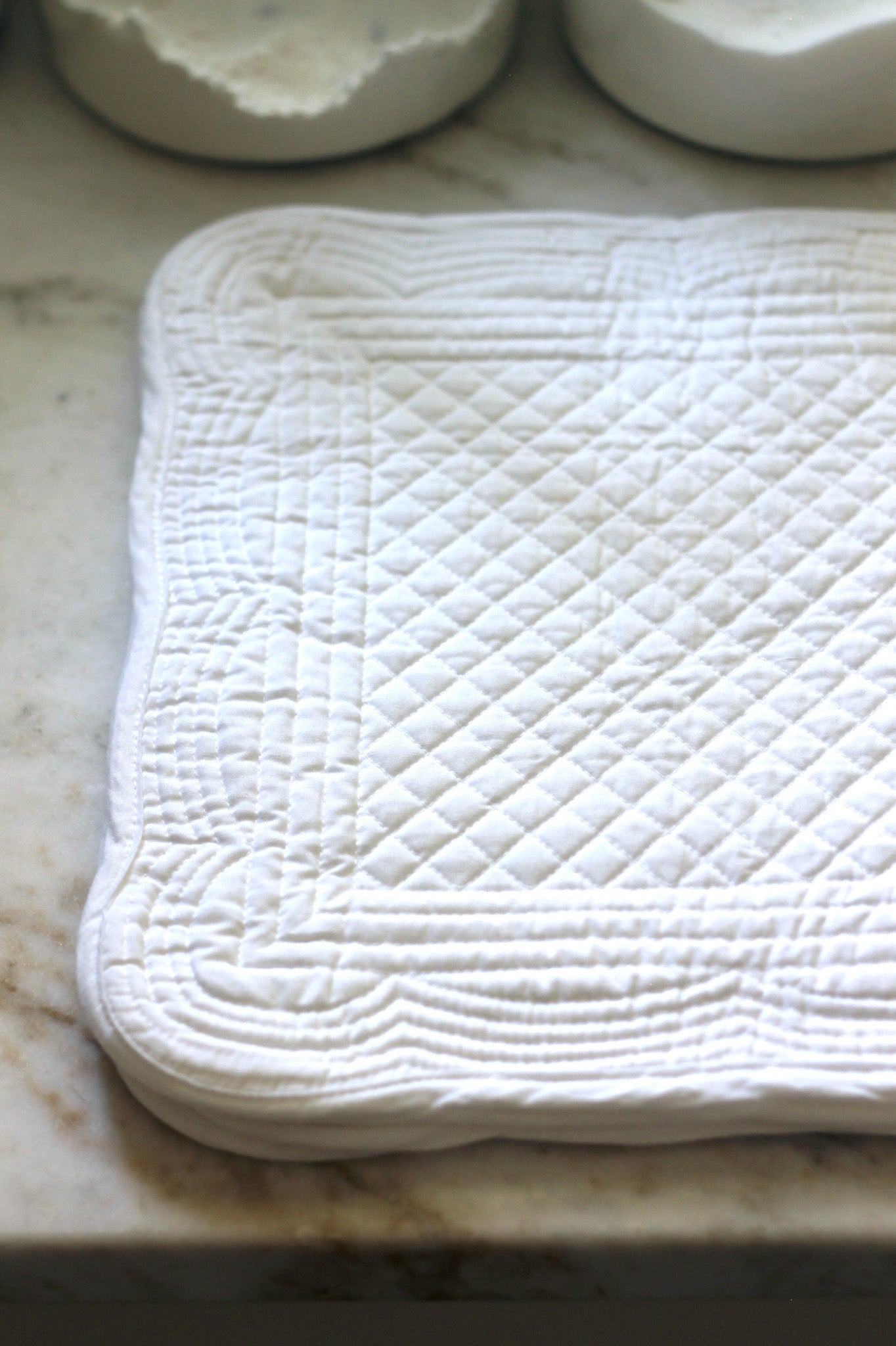 Quilted Placemat | White