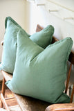 English Eucalyptus Linen Pillow Covers