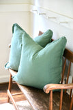 English Eucalyptus Linen Pillow Covers