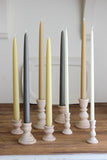 Hand Dipped Taper Candles - Falmouth Grey