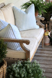 Outdoor JSH Stripe Pillow Covers in English Blue | 3 Sizes