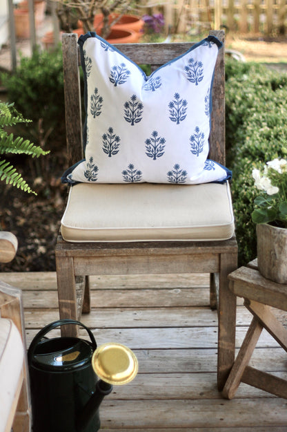 Outdoor Emma Pillow Covers in Wedgewood | 3 Sizes