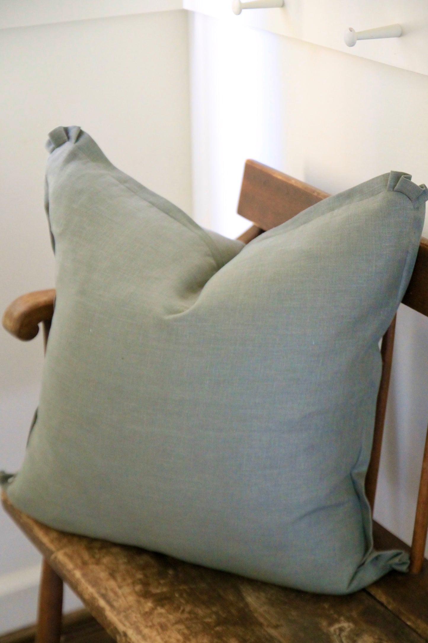 Grey Spruce Linen Pillow Covers