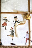 Ice Skating Scene Wrapping Paper