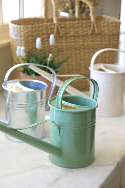 Watering Cans | Summer Green, Cream & Zinc