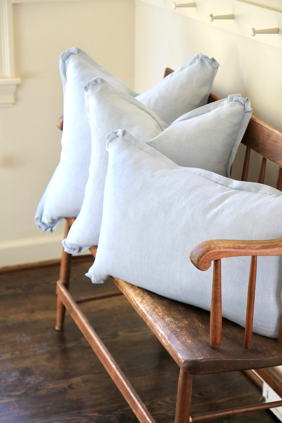 English Sky Linen Pillow Covers