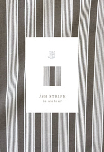 JSH Stripe in Walnut Fabric by the Yard