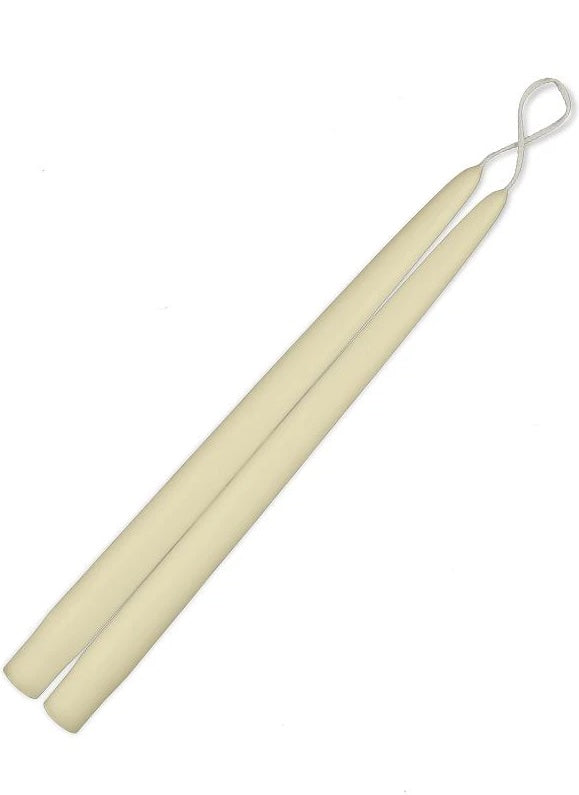 Hand Dipped Taper Candles - Natural Bee's Wax Cream